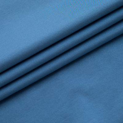 【18秋冬新款】VERRI/VERRI植絨工藝圖案,栩栩生動(dòng),圖案效果飽滿的藍(lán)色棉質(zhì)圓領(lǐng)修身款長(zhǎng)袖T恤-男士長(zhǎng)袖T恤