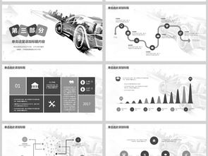 汽車公司市場銷售與調查高清設計素材 14.51MB營銷PPT大全與市場調研模板下載